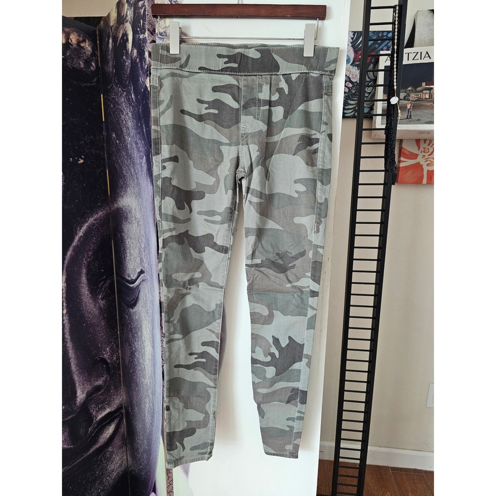 True Religion Starlet Legging Camo Skinny Pull On Pants Green Grey Camouflage S